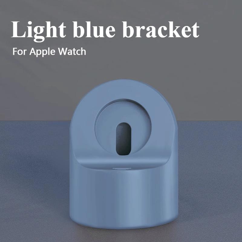 Ladeständer für Apple Watch Series Ultra/8/SE2/7/6/SE/4/3 49mm/45mm/44mm/42mm/41mm/40mm/38mm Langlebiger Silikon Nachttischmodus