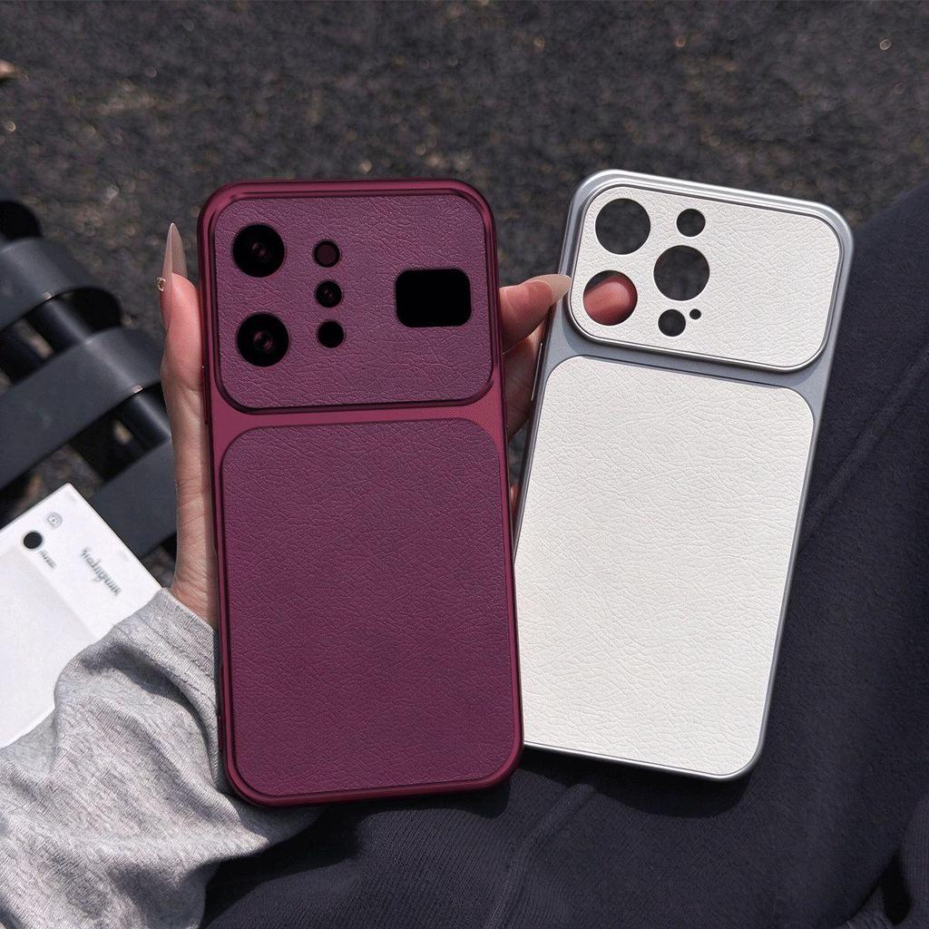 Premium Vegan Leather Casing for infinix NOTE 60 Ultra Electroplated Frame & Large Lens Case