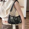 Malý design Trend Džínsová taška do podpaží Dámská nová taška přes rameno Plátěná módní taška na rameno
