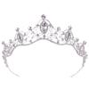 Bride's Headband Crown Birthday and Wedding Accessories Headwear  Hair Buckle Crown Hair Band