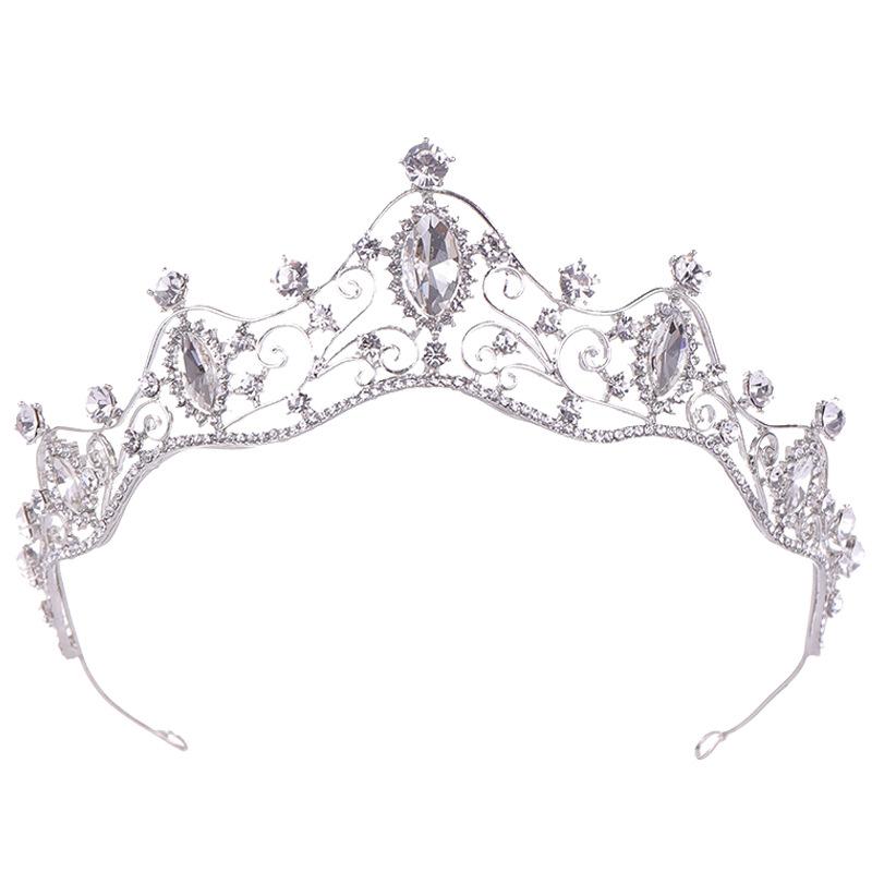 Bride's Headband Crown Birthday and Wedding Accessories Headwear Hair Buckle Crown Hair Band