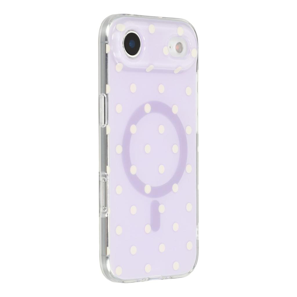 For iPhone Air Case Polka Dot Pattern TPU + PC Phone Cover Compatible with MagSafe