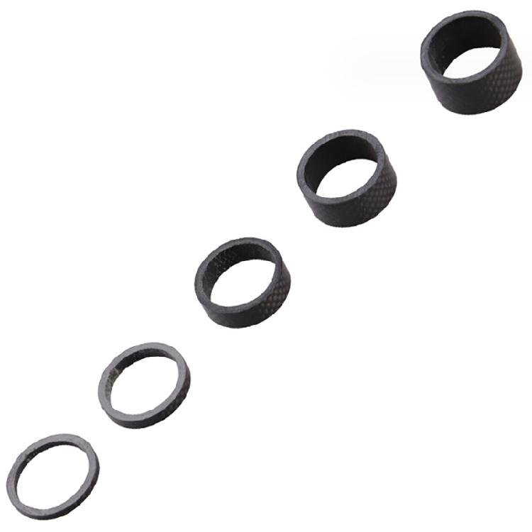 5 Pcs Bike Carbon Fiber Headset Spacer Lightweight Bicycles Headset Washer