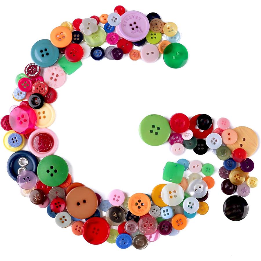 60/120/240pcs Color Round Resin Button 0.7-2.5cm Assorted Sizes for DIY Crafts Sewing & Knitting Projects Household Sewing JXB