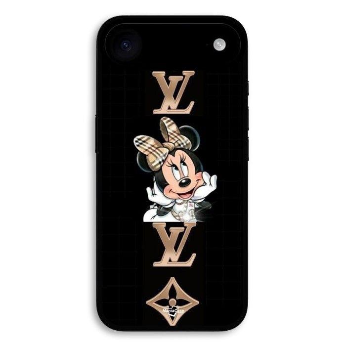 Coque de téléphone - MANIACASE - iPhone 17 Air - Silicone - Souple - Minnie LV noir