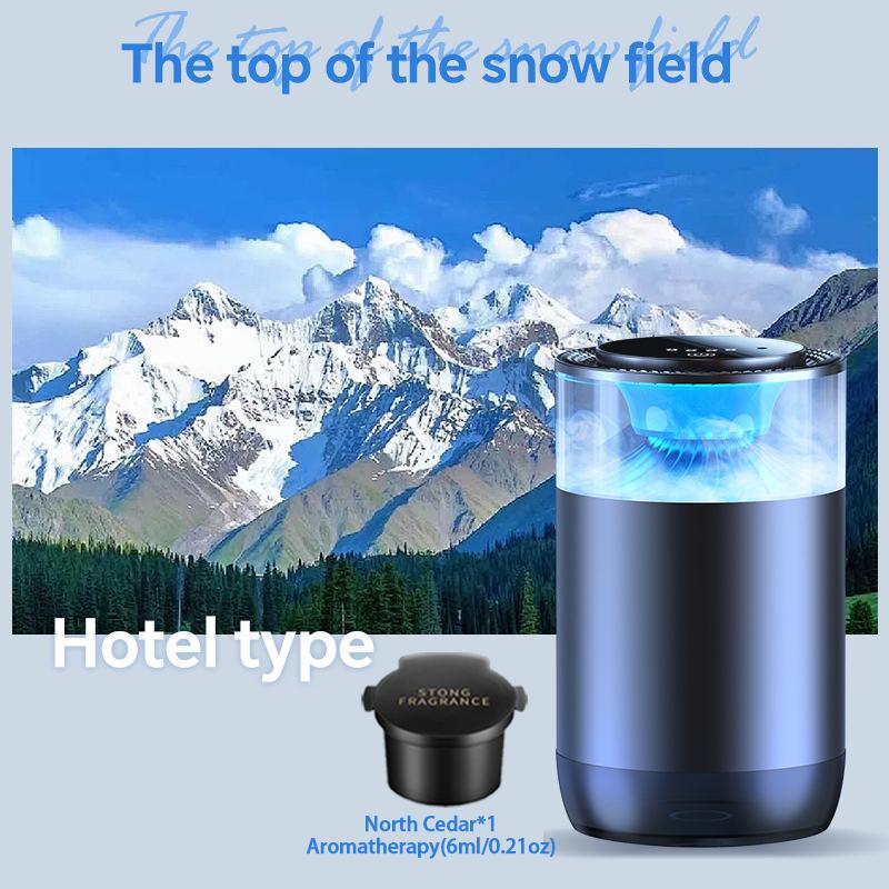 Smart Car Fragrance Diffuser Rechargeable Air Diffuser Auto Air Freshener Cloud Mist With RGB Light Car Interior Deodorizer