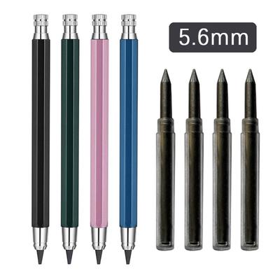 Metal Sketch Stationery Writing 5.6mm Drawing Tool Art Painting Automatic Pencil Mechanical Pencil