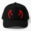 Teufelshörner Design Baseballkappe Hut Damen Czapka Fish Snapback Schwarz Hip Hop Jungen Sonne Sport Freizeit Einfarbige Mütze Frühling