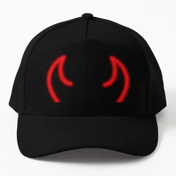 

Дизайн рожек дьявола Бейсболка Кепка Женская Czapka Snapback Черная Хип-хоп Мальчики Солнце Спорт Повседневная Однотонная Кепка Весна Black
