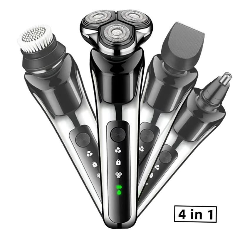 New hair clipper three-in-one men's razor rechargeable razor electric ultra-clean multi-functional beard cutter head portable