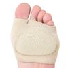 1 coussinets métatarsiens doubles pour femmes et hommes, coussinets d'avant-pied pour la plante des pieds, semelles de soulagement de la douleur, demi-chaussette de soutien, coussin de pied en gel souple, 2 pièces