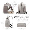 Rucksack aus Rindsleder x Canvas für den Arbeitsweg oder kompatibel mit A4 echtes Leder lässig 180927 [Guscio Leather] Hochwertige Frauen, leicht,
