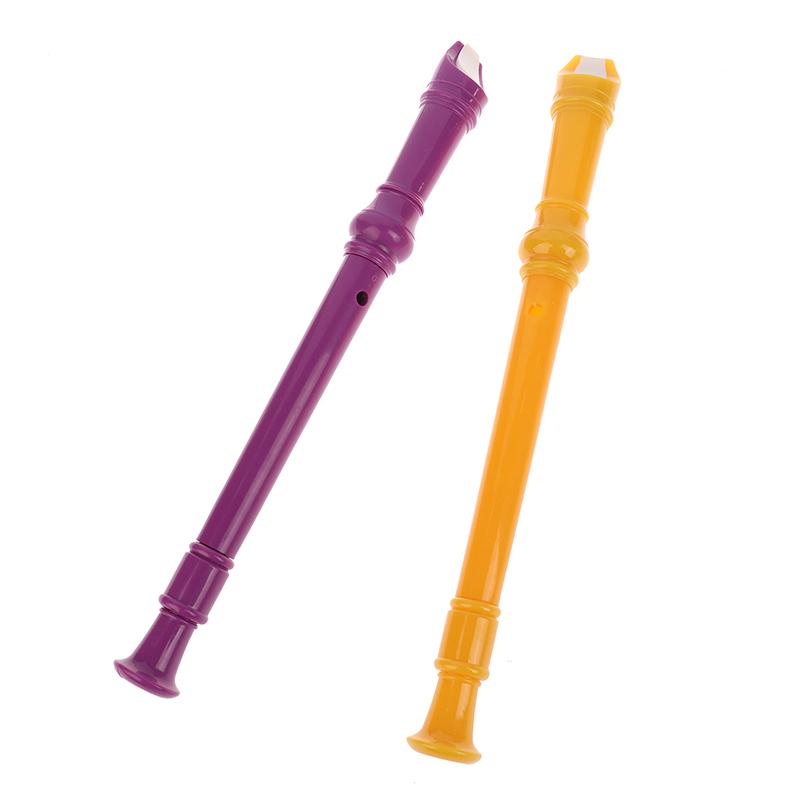1Pc 8 Holes Plastic Recorder Long Flute Woodwind Instrument Colorful Kids Gift Flute For Clarinet Beginner Flute Woodwind