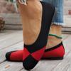 Fashion New 2025 Women's Flat Shoes Fashion Leisure Comfortable Walking Large Size Pointed Shallow Elastic Knitting Face Versatile