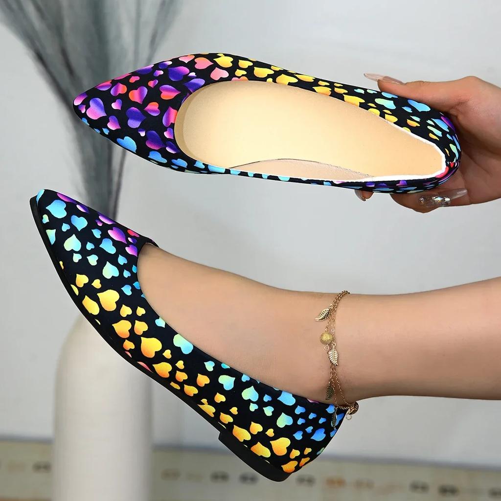 Fashion New Arrival 2025 Women Pointed Toe Beautiful and Fashion Summer Shoes Flat Ballerina Comfortable Casual Women Shoes