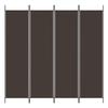 VidaXL Cloison de Séparation 4 Panneaux Séparateur de Pièce Pliable Diviseur Écran d'Intimité Paravent Décoration Salon 350183