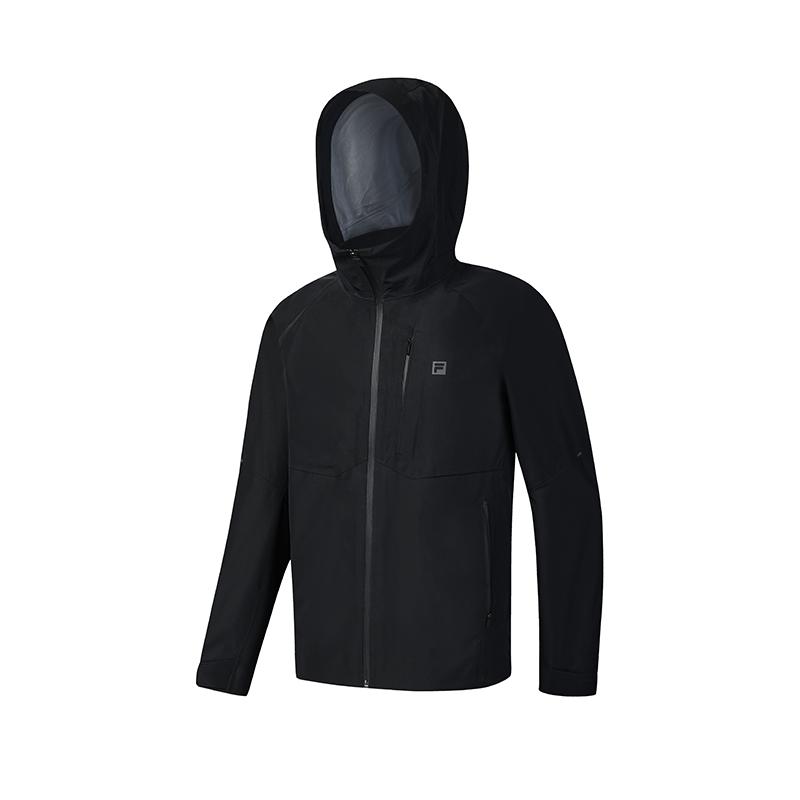 

FILA Fitness Casual Commuting Sports Outdoor Windproof Durable Two-Piece Hooded Jacket Men jackets Deep-Black A61M541707FBK XL