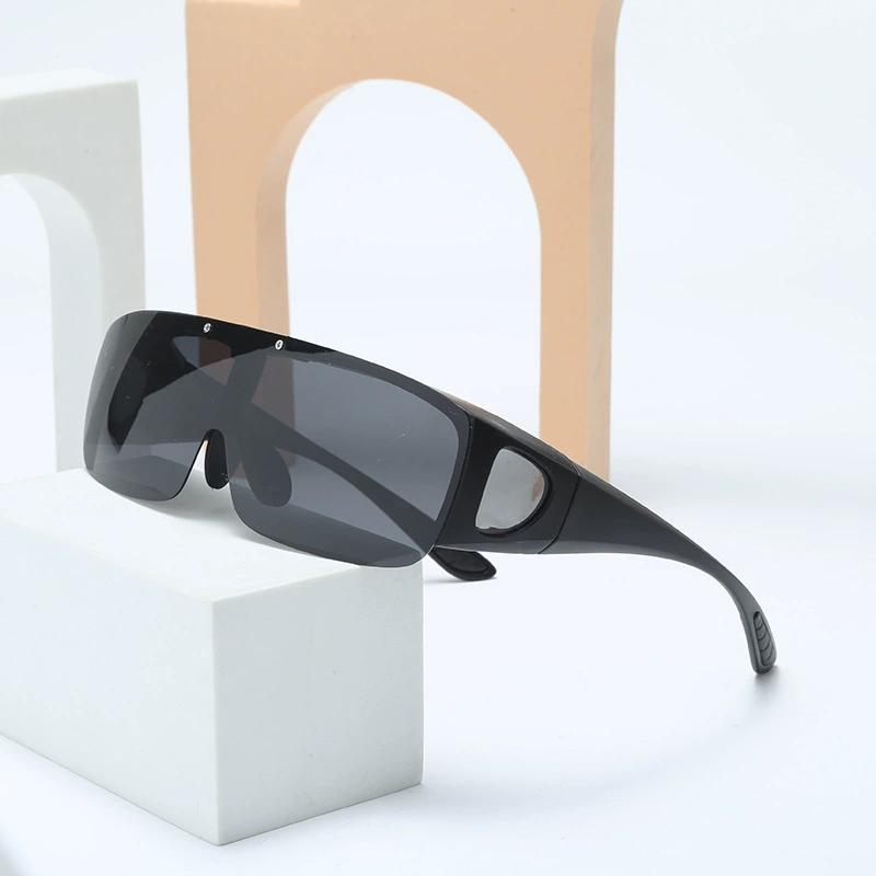 Motorcycle Riding Sunglasses – Polarized Flip-Up Lens UV400 Protection Fits Over Eyeglasses (Men & Women)