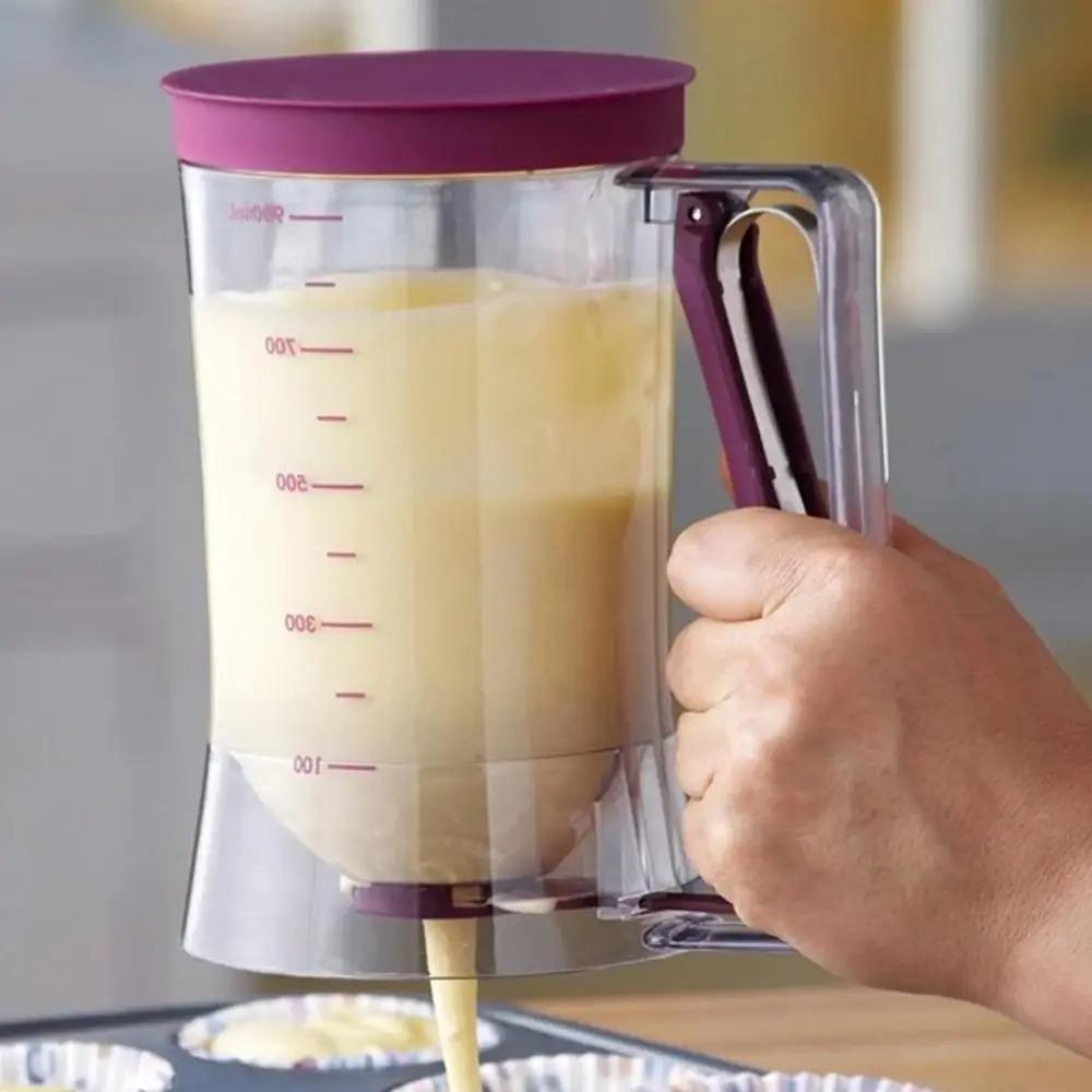 Plastic Crepes Batter Separator Hand-Held Batter Funnel Pancake Batter Dispenser  Cupcake