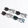 Stripe Printed Photochromic Reading Glasses Women Men Fashion Cat Eye Progressive Multifocal Glasses Unisex Cat Eye Presbyopia