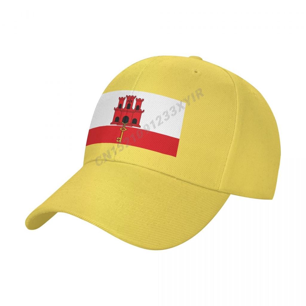 Baseball Cap Flag OF Gibraltar PNG Wild Sun Shade Peaked Adjustable Caps for Unisex Women Print