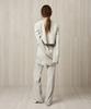 RE RHEE Tailored Skirted Trousers Basil Cream