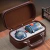 Portable Travel Kung Fu Tea Set Small Set Kuaike Cup One Pot Three Cups Brewing Teapot Business Gifts