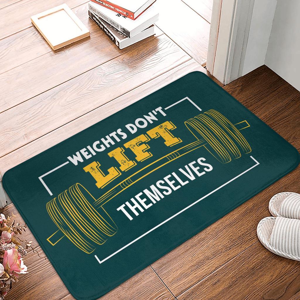 Eat Sleep Train Repeat Fitness Motivational Doormat Non-Slip Entrance Kitchen Bath Floor Door Mats Garden Carpet Rug