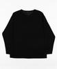 Seuteulaikeu Drop Shoulder Loose Fit Linen T-Shirt (Black)