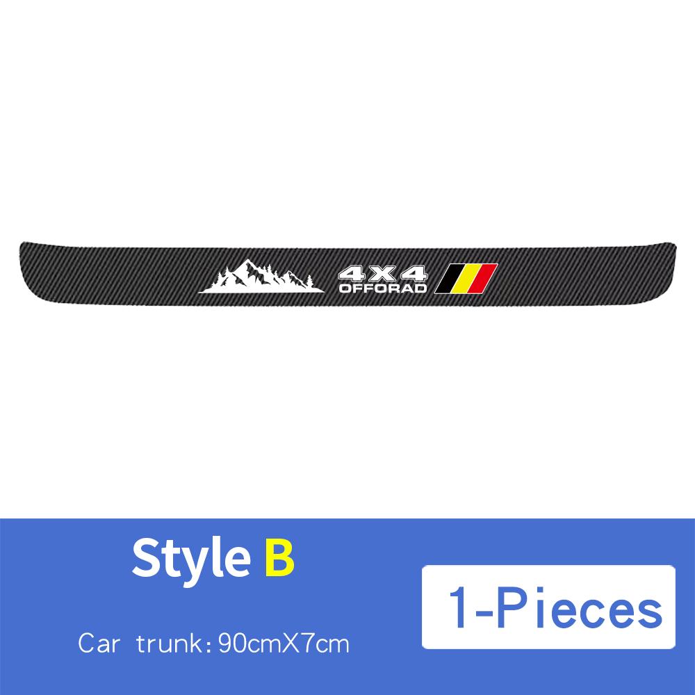 

Наклейки-протекторы порогов дверей и багажника 4x4 для Toyota Tacoma TRD 4Runner Tundra Rav4 Highlander из углеволокна, наклейки TRD Offroad Trunk 1pcs