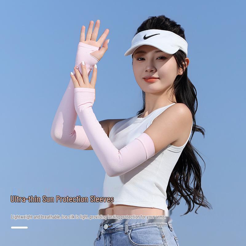 Ice Silk UV Protection Sleeves for Cycling - Breathable Sun-Guard for Men & Women