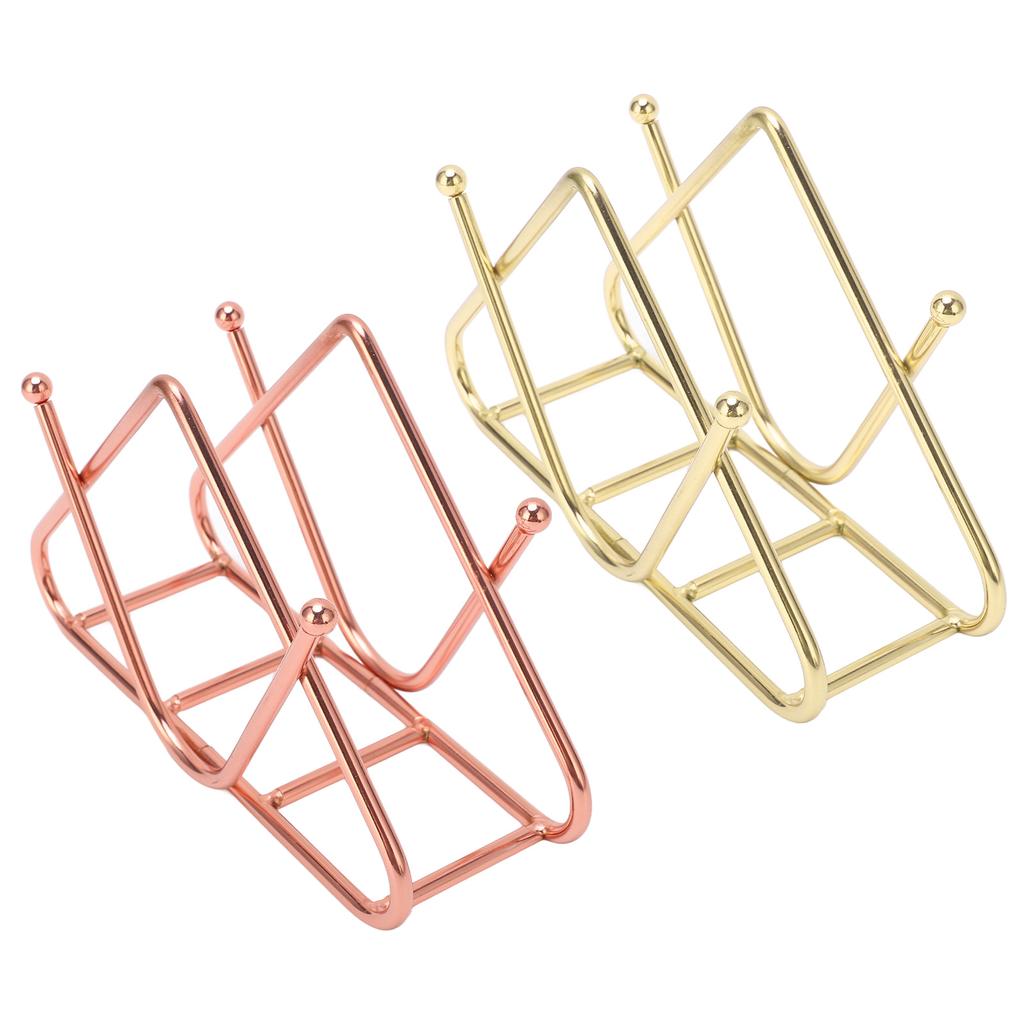 Napkin Holder Iron Art Vertical Style V Shape Large Capacity Bottom Thickening Widening Design Paper