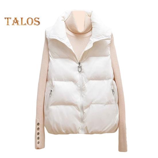 Женское зимнее пальто с карманами на молнии — фото 9