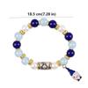 Color Printing Christmas Dwarf Bracelet Elastic Rope Crystal  Flower  Bracelet  Party Favor