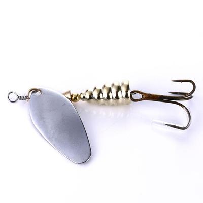 Hard Metal Spinner Baits 9G Spoon Lure Set For Fishing Lure Bass Trout , Spinner Fishing Tackle