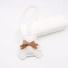 Chaveiros de Urso Fofo Pingente para Bolsa Detalhes Adoráveis de Gravata Borboleta Presente Perfeito Acessório Pingente de Bolsa em Couro Pu