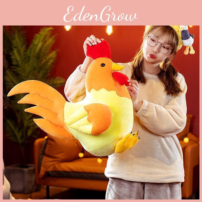 Rooster Plush Toy Chicken Stuffed Animal Doll Bedroom Decorations Kids Gift