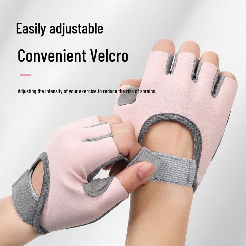 Unisex Stoßdämpfende Silikon-Fahrradhandschuhe - Outdoor Rutschfest, Verschleißfest, Halbfinger für Fitness