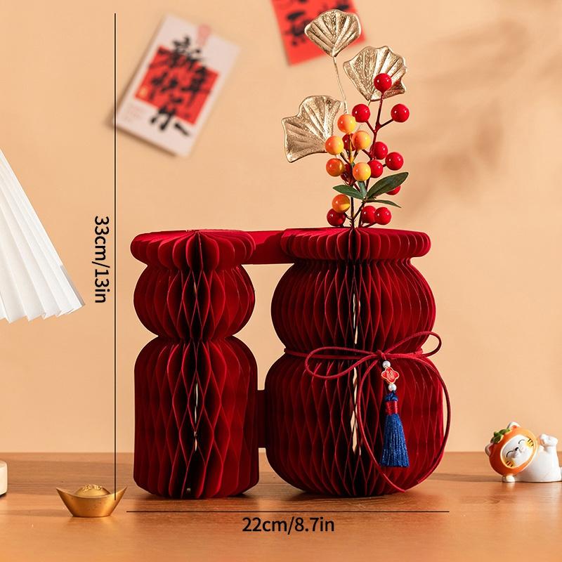 Horse Shape Ornaments For  Chinese New Year Desktop Parper Honeycomb Balls Festival Party Gifts Room Decoration