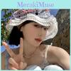 Summer Outdoor Wide Brim Sun Hat For Women Adjustable Stylish Design Bow