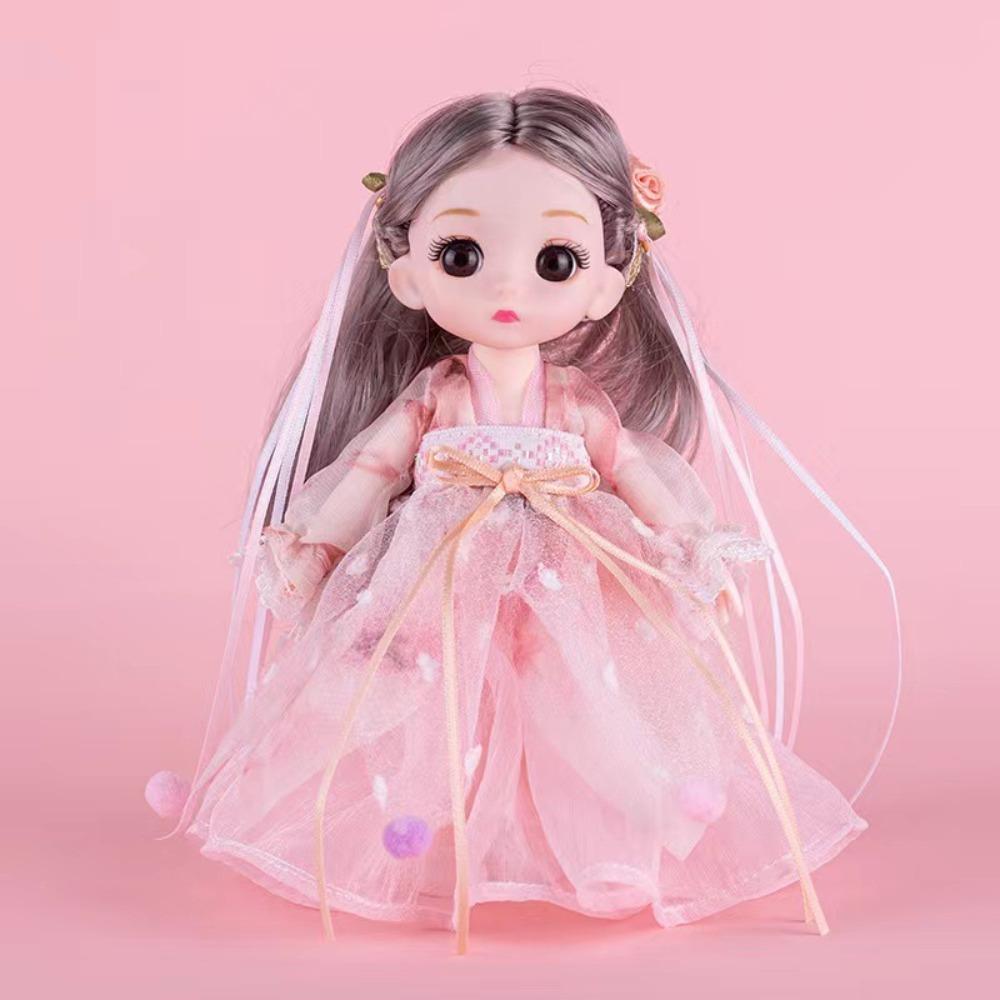 Little Princess Ancient Dress Bjd Doll Multiple Colors 17cm Hanfu Princess  Dolls  Girl Toys