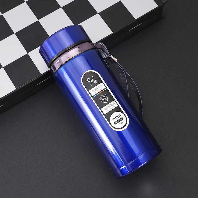 304 Stainless Steel Large-Capacity Insulated Water Cup with Smart Temperature Display and Handle