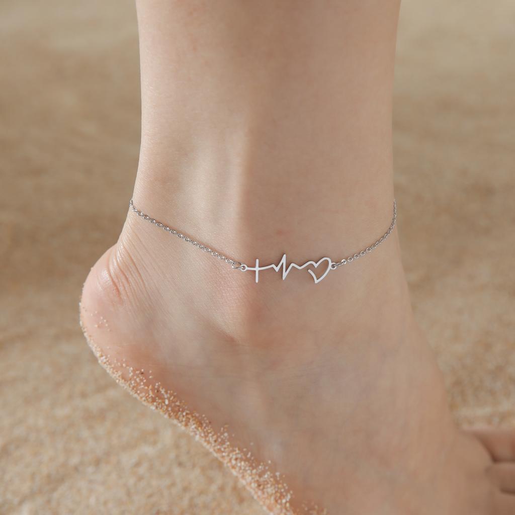 Lemegeton Lovely Walking Cat Aircraft Charms Anklet Foot Bracelet for Women  Animal Kitten Chain Stainless Steel Jewelry Gift