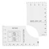 T Shirt Ruler Guide 18 Inch Acrylic Round Neck T Shirt Alignment Tool Sewing Supply for Heat Press Accessories