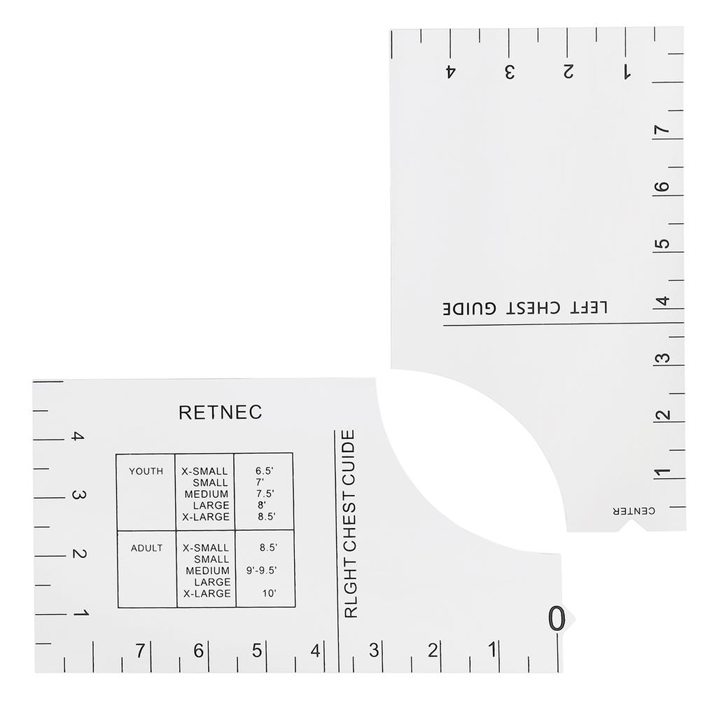 T Shirt Ruler Guide 18 Inch Acrylic Round Neck T Shirt Alignment Tool Sewing Supply for Heat Press Accessories