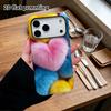 Phone Case: 2D Flat, Suitable for iPhone 18, 17, 16, 15, 14, 13, 12Pro Protective Case, Colorful Hearts, Perfect Christmas and Halloween Holiday Gift