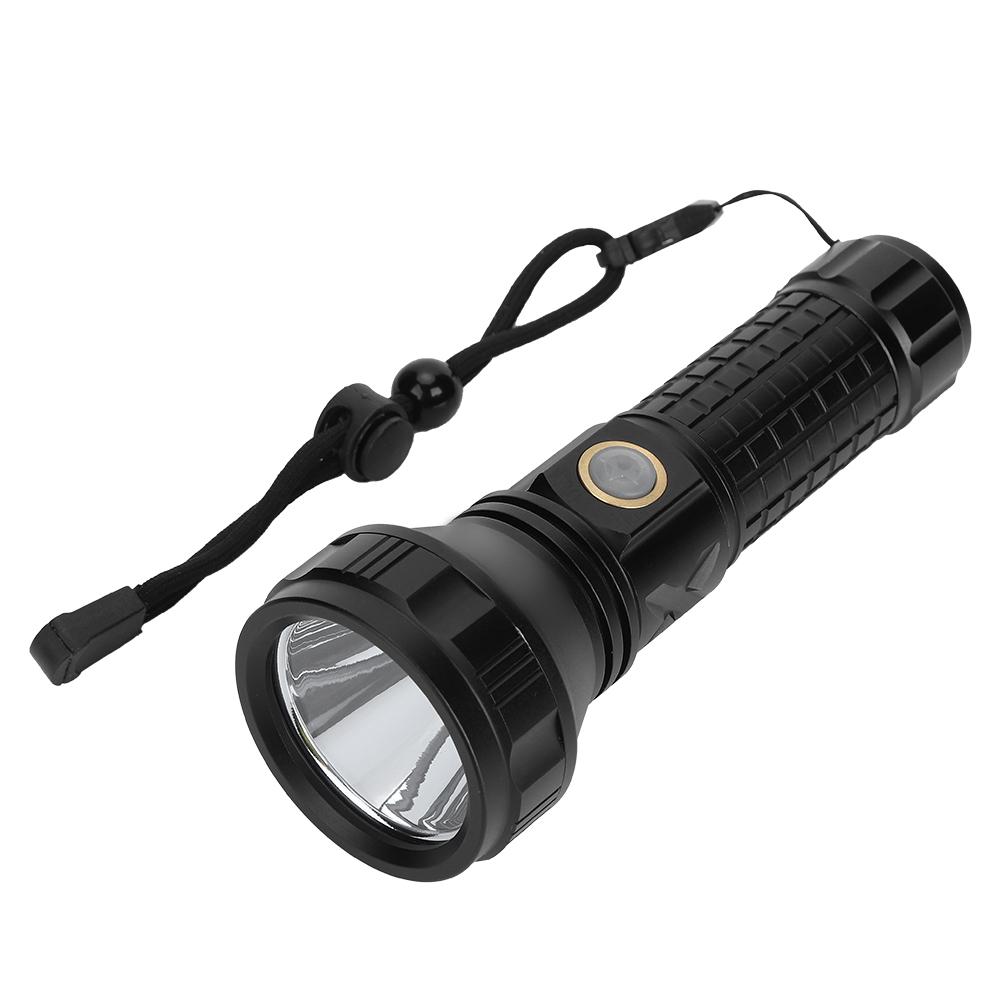 SST40 LED Flashlight USB Rechargeable 7000K 1600lm 3 Lighting Mode IPX5 Waterproof for Outdoor