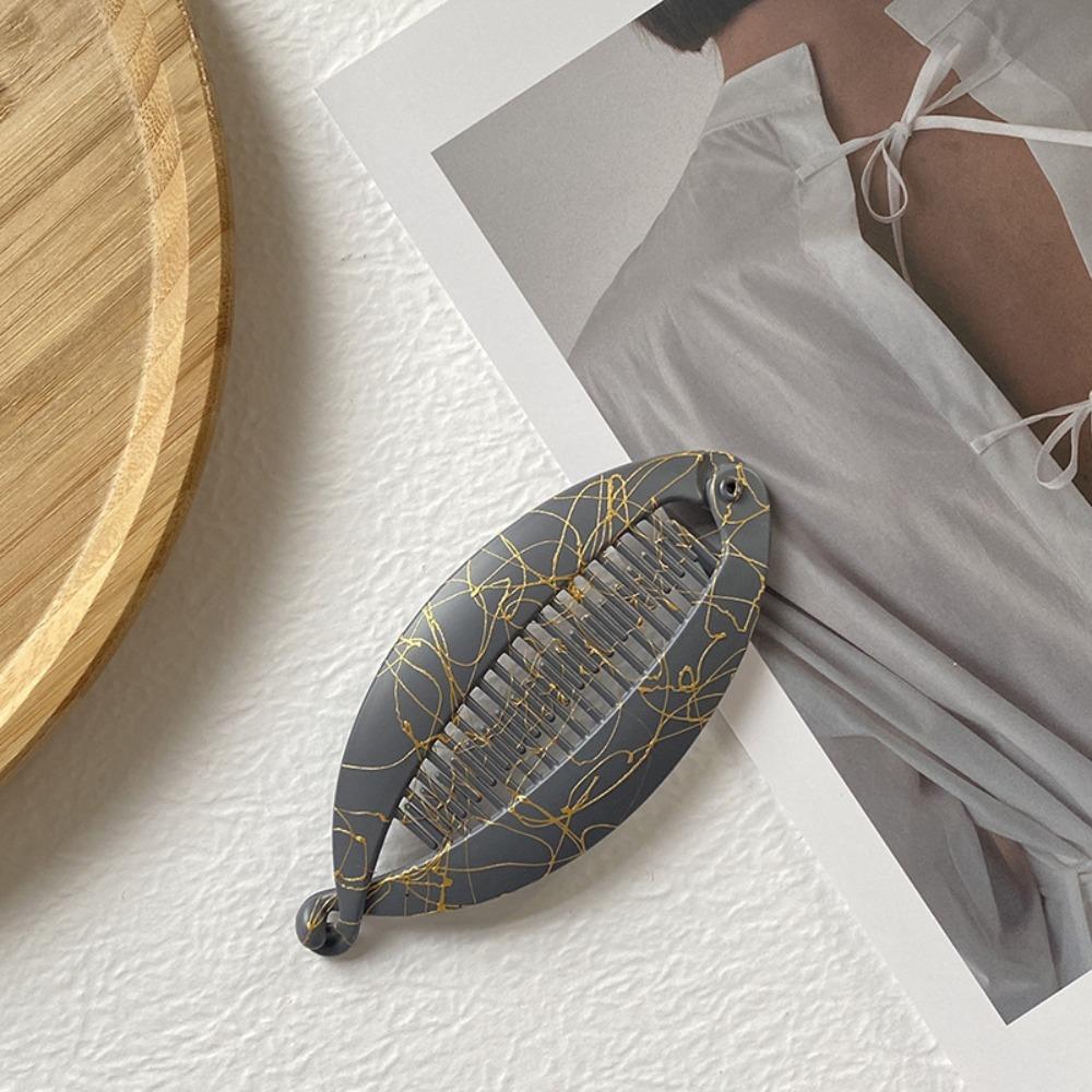 Fashion Fish Shaped Hairpin Barrettes Headwear Hair Claws Clips Ponytail Banana Clip  Women