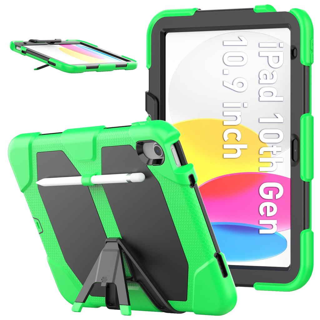 Kickstand Case for iPad 10th 2022 10.2inch iPad 8th 7th Gen 2020 Mini 46 Shock Dirt Proof Silicone Rugged Stand Cover Hard Case