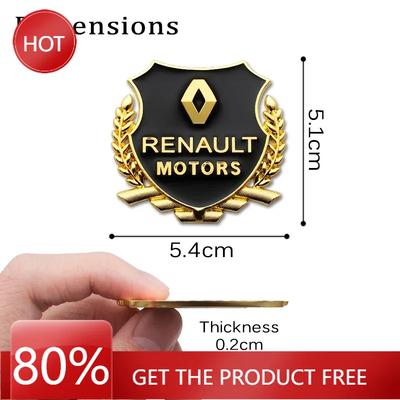 2026 Het För Renault Navkapslar För Renault Megane 2 Duster Logan Captur Clio Fluence Kadjar 2 st 3D Bilkaross Bagagelucka Klistermärke